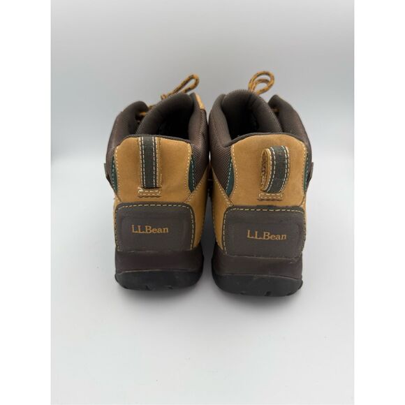 L.L. Bean Mens Tan Brown Leather Low Waterproof Dri Lex Duck Boots Size 10 - Picture 5 of 9